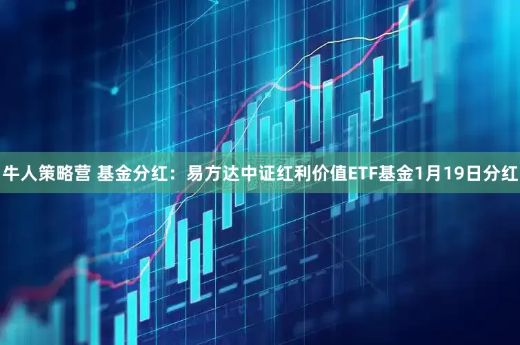 牛人策略营 基金分红：易方达中证红利价值ETF基金1月19日分红